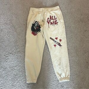 MBM Miracles Beliefs Mysteries Marcos Alvarado Ghost Face‎ Sweatpant Jogger M
